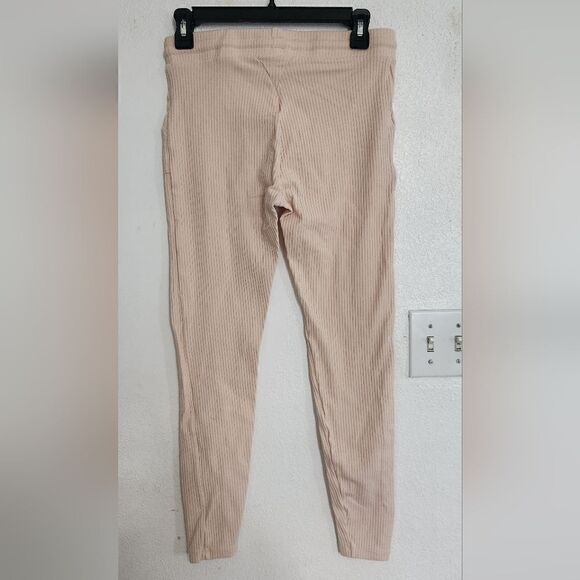 Physiq Apparel Ribbed Drawstring Pants in Cream Size Large - Picture 9 of 10